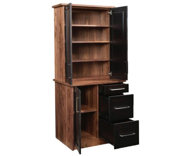 Edgewood File With Bookcase Top - Image 2